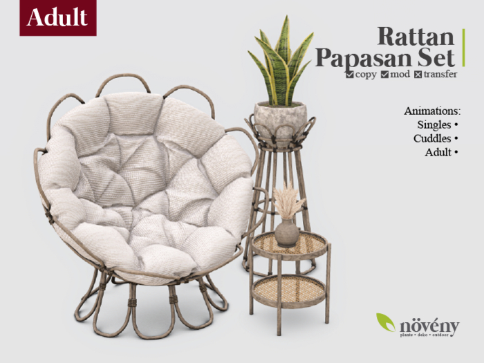 Noveny - Rattan Papasan Set - Adult