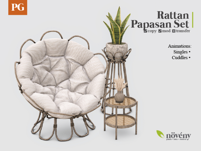 Noveny - Rattan Papasan Set - PG
