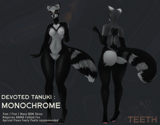 [T] // Devoted Tanuki : Monochrome