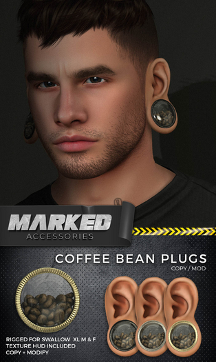 MARKED - Coffee Bean Plugs