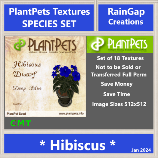 PLANTPETS TEXTURES SET HIBISCUS (18)