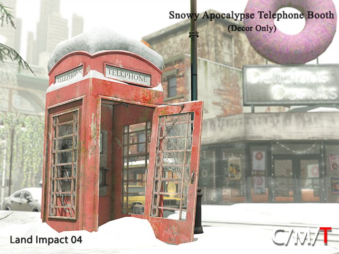 "Killer's" Snowy Apocalypse Telephone Booth (Decor Only)