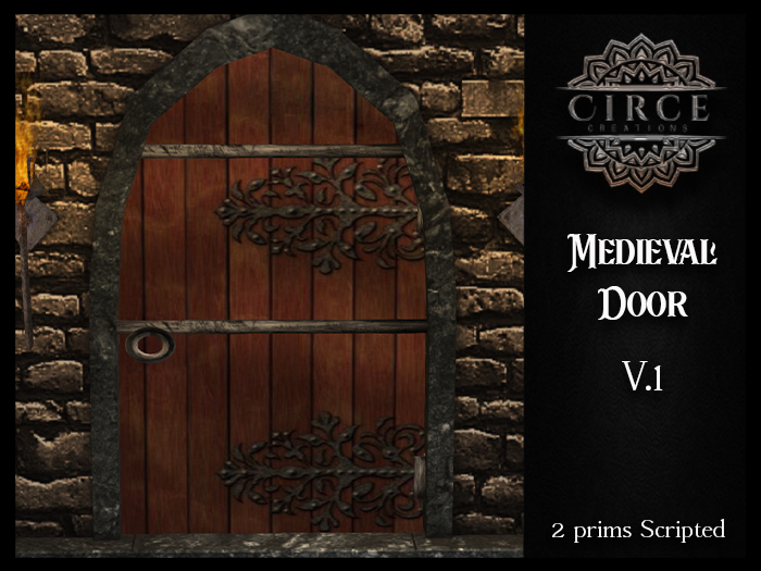 [CC] Medieval Wood Door V.1