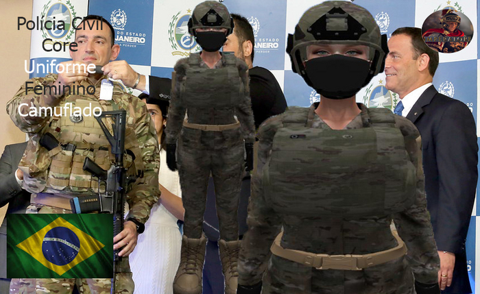 CORE POLICIA CIVIL RJ MULTICAM FEMININA