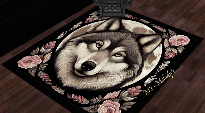 M's - Carpet - rug - "Wolf Passion"
