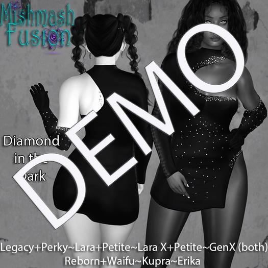 ~*MF*~ Diamond in the Dark Dress - DEMO (Add or Rez)