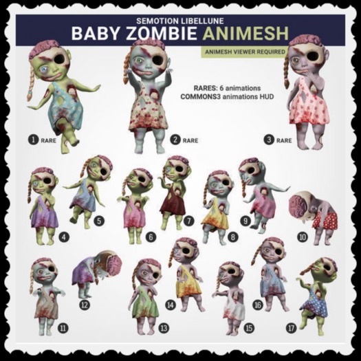 SEmotion Libellune Baby Zombie #1 RARE