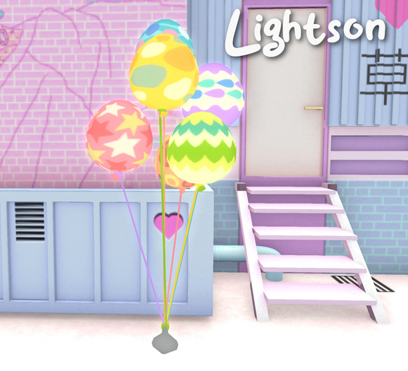 *Lightson*Easter eggs balloons