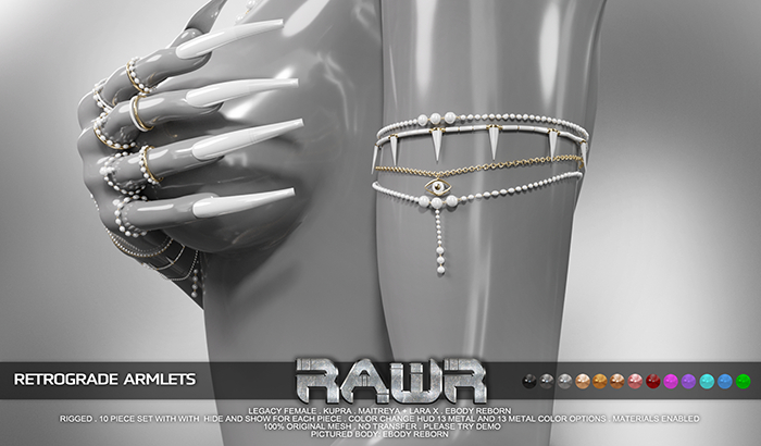 RAWR! Retrograde Armlets (add me)