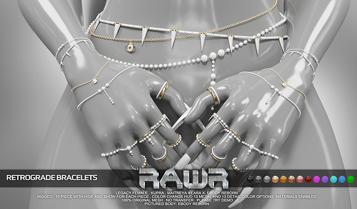 RAWR! Retrograde Bracelets (add me)