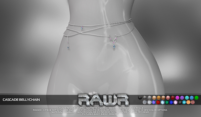RAWR! Cascade Bellychain (add me)