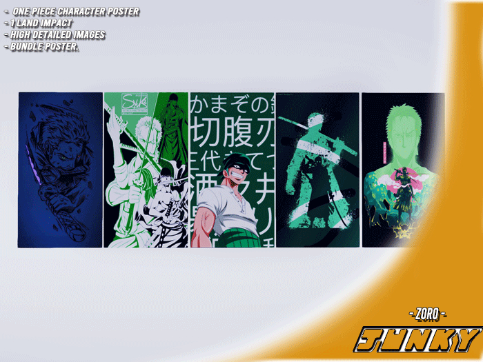 Junky - Zoro Poster -