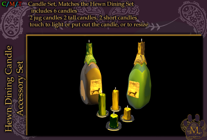 *M* Hewn Dining Candle Accessory Set Unpacker