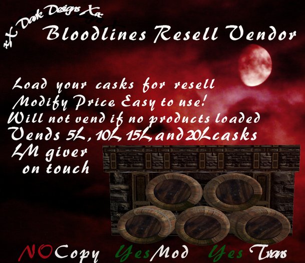 Blood Cask Reseller