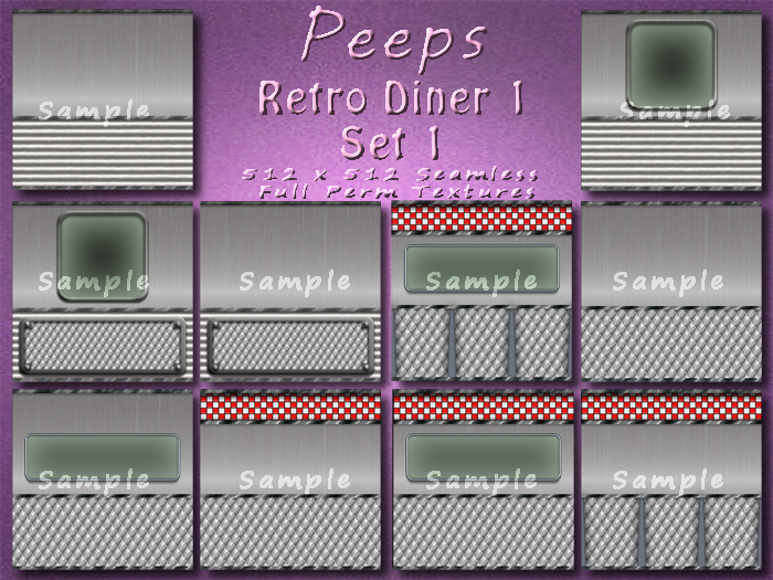 Peeps Textures Retro Diner 1 Set 1