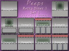 Peeps Textures Retro Diner 1 Set 1