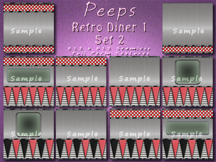 Peeps Textures Retro Diner 1 Set 2