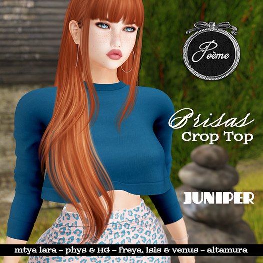 {Poeme} Brisas Crop Top (Juniper)