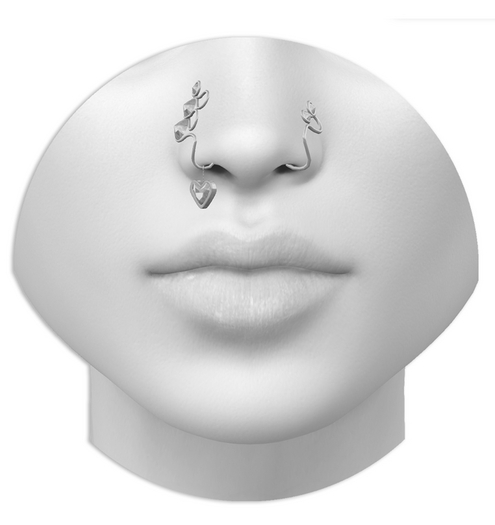 FOI - DIAMOND HEART NOSE CUFF . DEMO