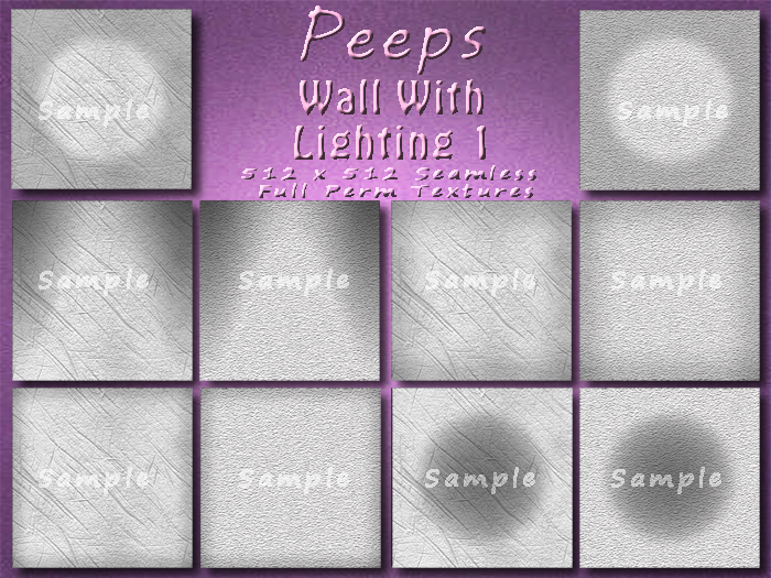 Peeps Textures Wall With Lighting 1
