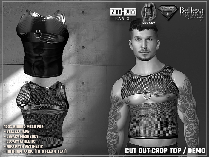 [SEVENELEVEN] Cut Out Crop Top - DEMO