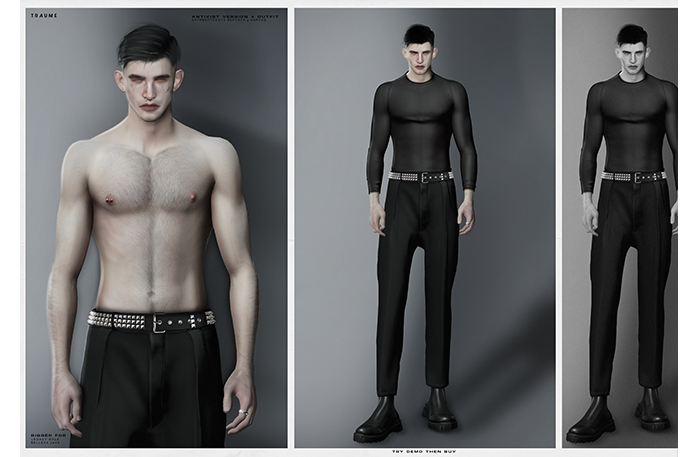 [Traume] Antivist Version.X Top FATPACK/TRANSPARENCE