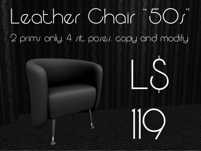 Leather Armchair "50s" (BOXED)