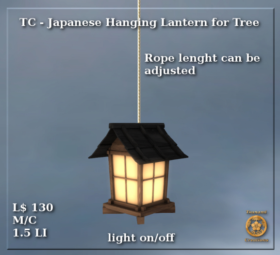 TC - Japanese Hanging Lantern for Tree