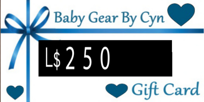 Baby Gear by Cyn - Gift Card $250 (Boxed)