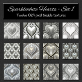 *Wallflowers* Sparklewhite Hearts - Set 1