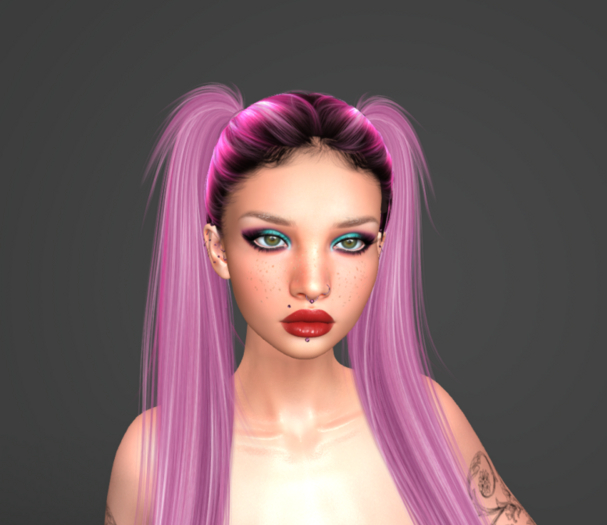 tattoo freckles and blush
