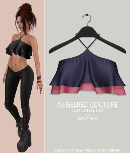 AngelRED Couture - Doja Top [Navy.Pink]