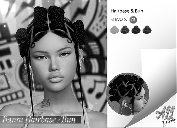 [All Divas] Bantu Hairbase /Bun DEMO