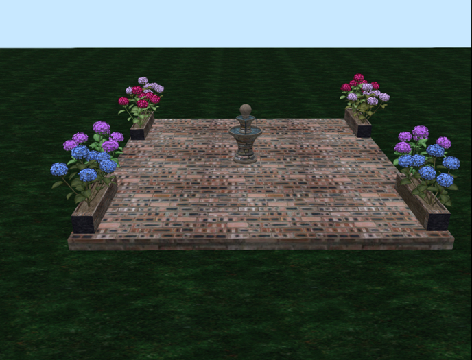 brick garden