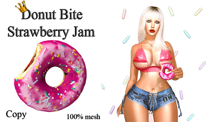 Donut Bite Strawberry Jam