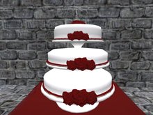 !Trio! Wedding Cake red