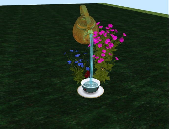 teapot fountain animated