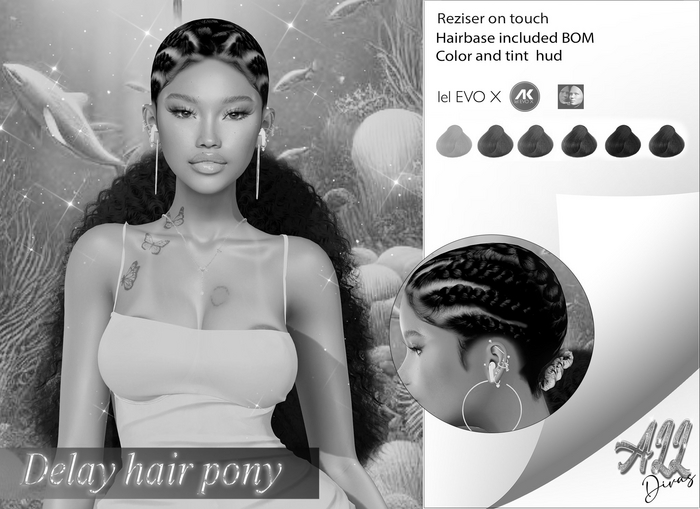 [All Divas] Delay Hair Pony DEMO