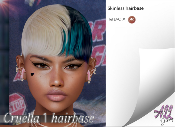 [All] Cruella 1  hairbase Evox