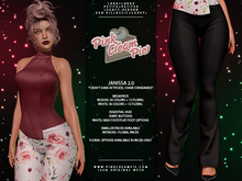 Janissa Button Up Shirt + Flare Pants 2.0 [MEGAPACK] - Maitreya Lara + LaraX • Petite + PetiteX • Legacy • Reborn • GenX