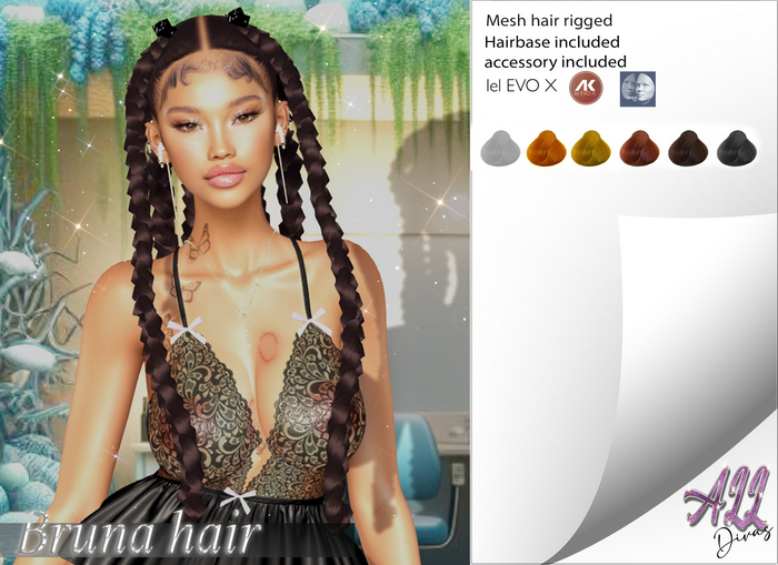 [All Divas] Bruna Hairbase & Braid