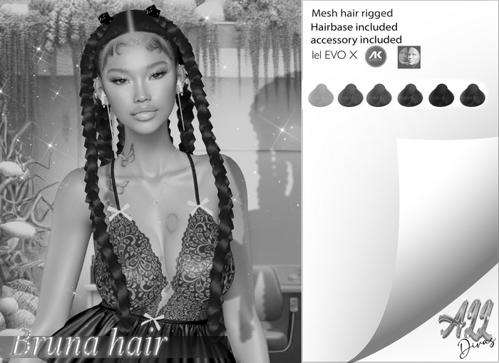 [All Divas] Bruna Hairbase & Braid DEMO