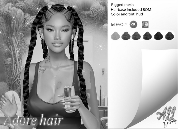 [All Divas] Adore Hairbase / Braid DEMO