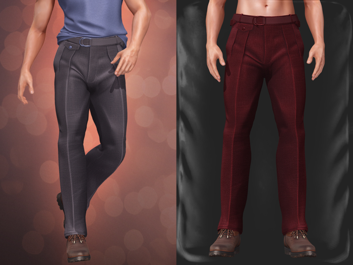 BUTTERSCOTCH . Mason Dress Pants & Belt {Royal Red}