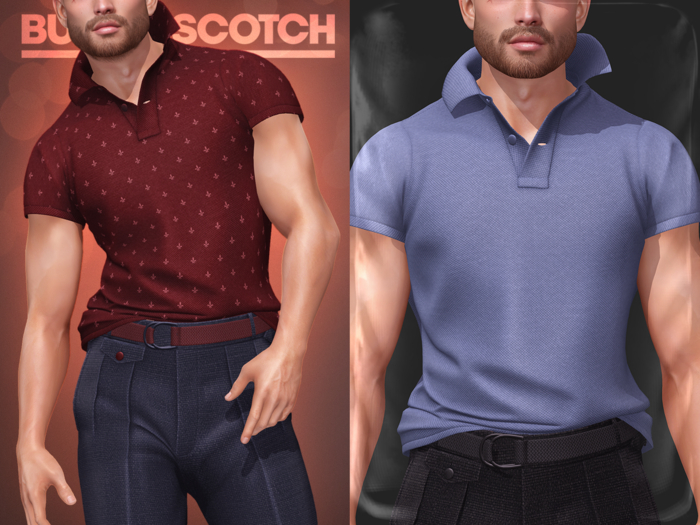 BUTTERSCOTCH . Mason Polo Shirt {Sky Blue}