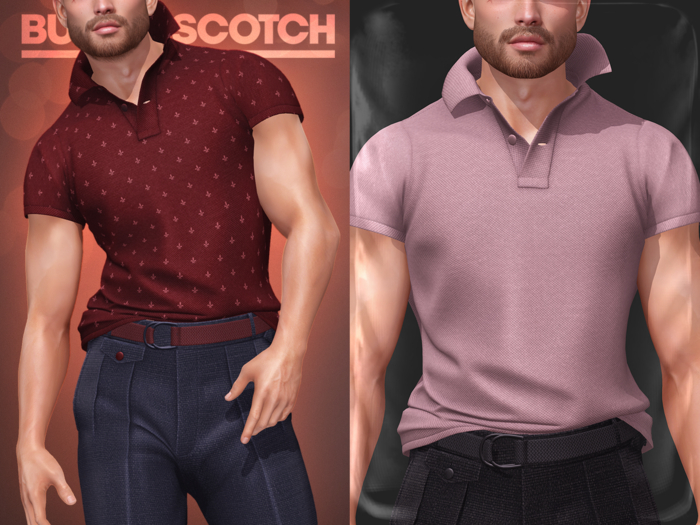 BUTTERSCOTCH . Mason Polo Shirt {Blush}