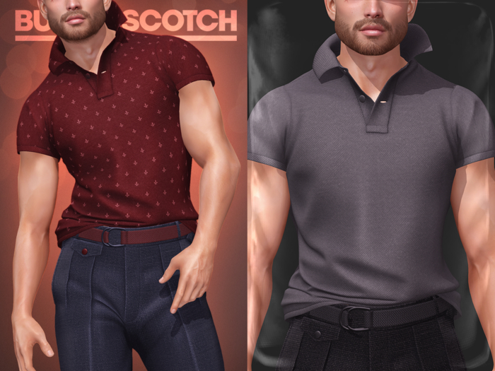 BUTTERSCOTCH . Mason Polo Shirt {Gray}