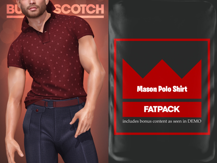 BUTTERSCOTCH . Mason Polo Shirt {FATPACK}