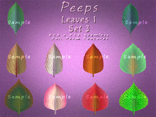 Peeps Textures Leaves 1 Set 3
