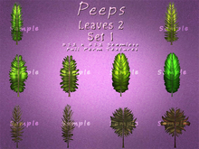 Peeps Textures Leaves 2 Set 1